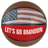LET'S GO BRANDON AMERICAN FLAG BASKETBALL
