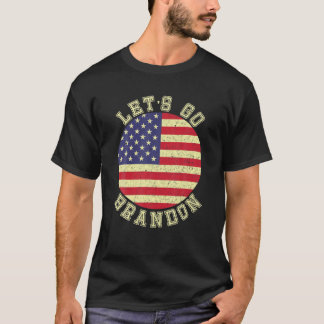 Let's Go Brandon American Flag Impeach Biden Anti T-Shirt