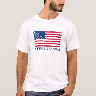 Let's Go Brandon - American Flag T-Shirt