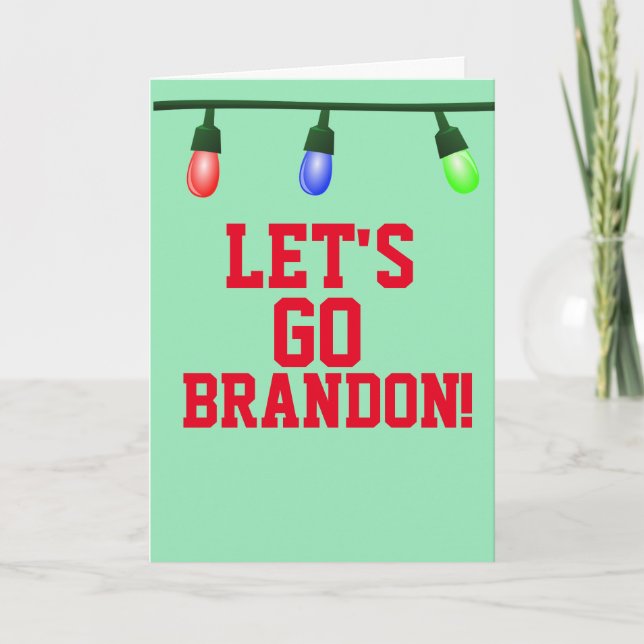 LET'S GO BRANDON! ANTI-BIDEN CHRISTMAS CARDS (Front)