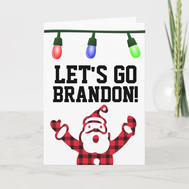 LET'S GO BRANDON! ANTI-BIDEN CHRISTMAS CARDS (Front)