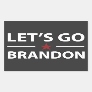Let's Go Brandon Anti Joe Biden Conservative  Rectangular Sticker