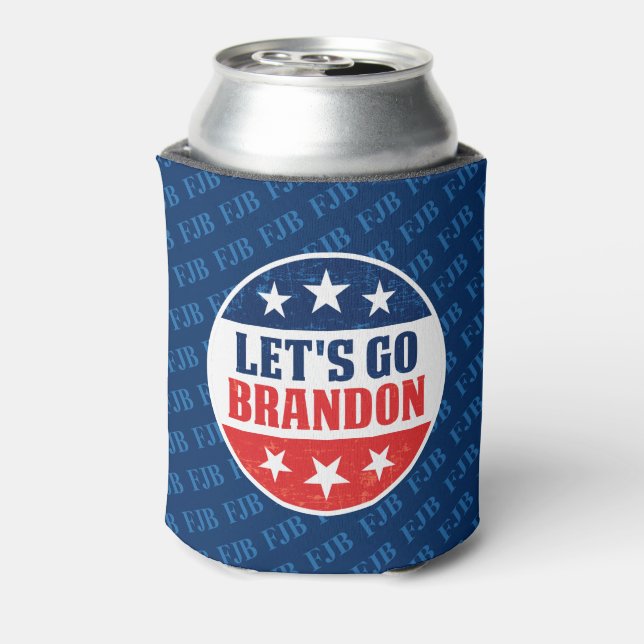 Let's Go Brandon anti joe Biden Pro trump 2024 Can Cooler (Can Back)