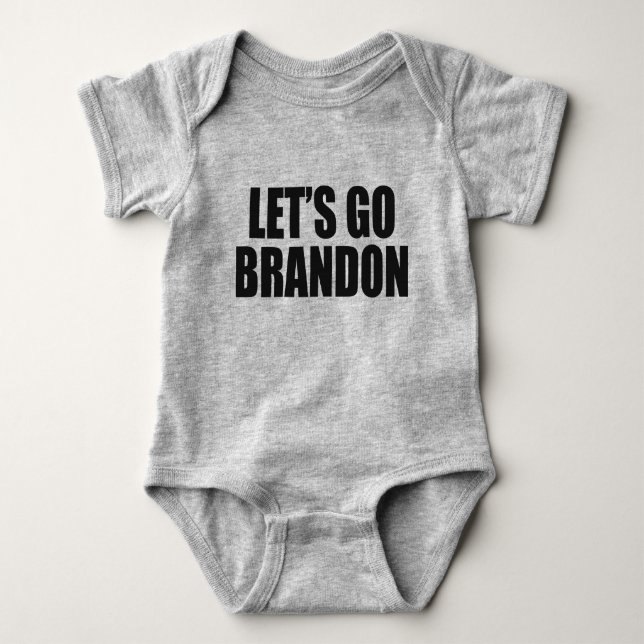 Let's Go Brandon Baby Bodysuit (Front)