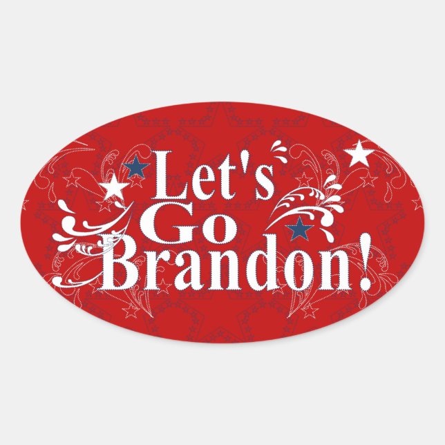 Let's Go Brandon Bandanna Stickers (Front)