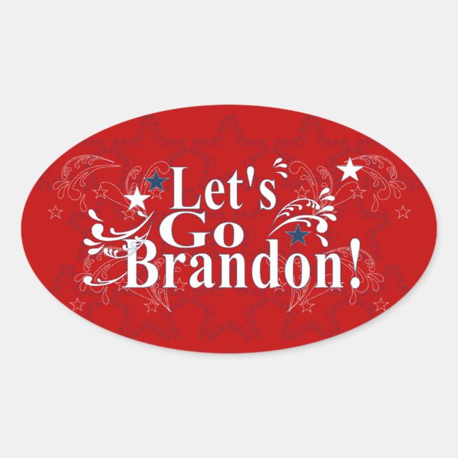 Let's Go Brandon Bandanna Stickers (Front)