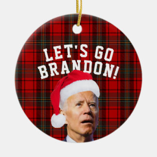 Let's Go Brandon Biden Christmas Ornament Funny