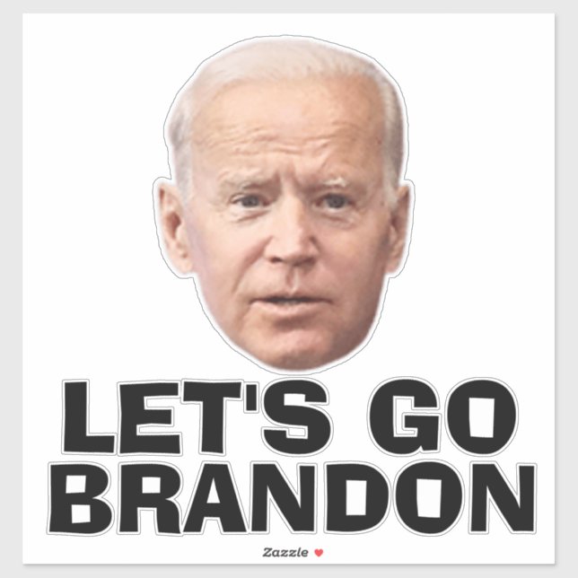 LET'S GO BRANDON BIDEN DIE-CUT STYLE DECAL STICKER (Sheet)