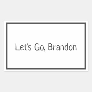 Let's Go, Brandon Biden Rectangular Sticker