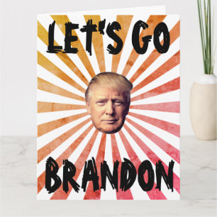 LET'S GO BRANDON BIG BIRTHDAY CARD