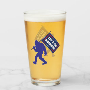 Lets Go Brandon Bigfoot Glass
