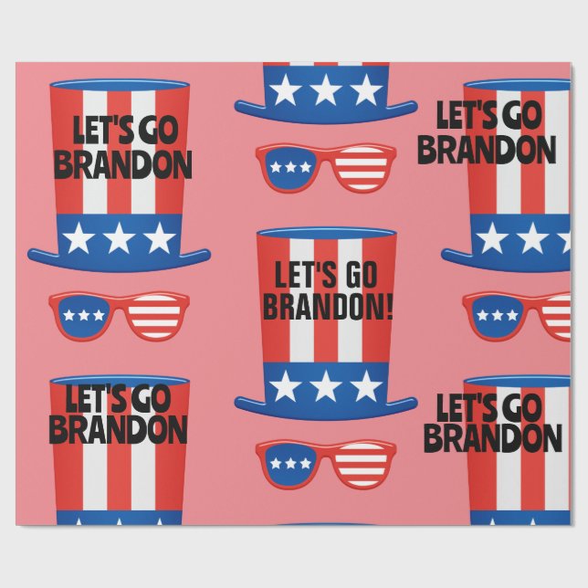 LET'S GO BRANDON! BIRTHDAY WRAPPING PAPER (Flat)