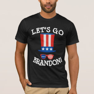 LET'S GO BRANDON! BLACK MENS T-SHIRTS TEES