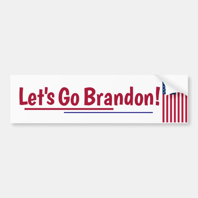 Let's go Brandon Bumper Sticker (Front)