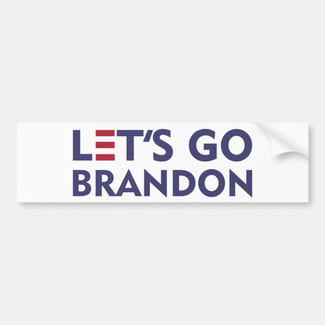 Let's Go Brandon Bumper Sticker (Front)