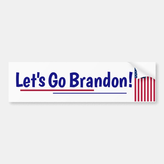 Let's go Brandon Bumper Sticker (Front)