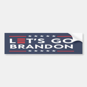 LET'S GO BRANDON Campaign Slogan Style  Bumper Sticker