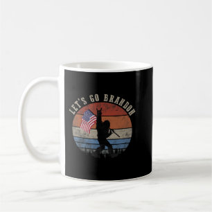 Lets Go Brandon Camping Bigfoot Rock And Roll US F Coffee Mug