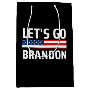 lets go brandon chant joe biden, funny lets go bra medium gift bag