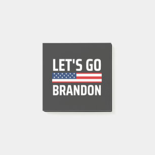 lets go brandon chant joe biden, funny lets go bra post-it notes
