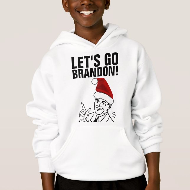 LET'S GO BRANDON! CHRISTMAS BOYS T-SHIRTS (Front)