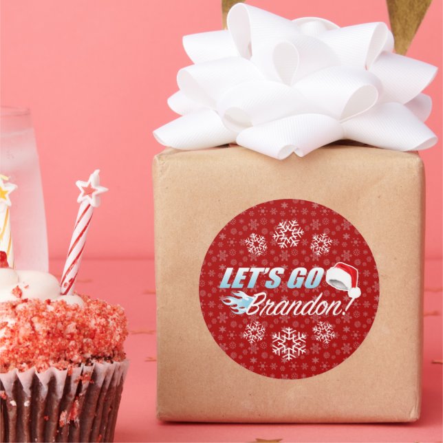 Lets Go Brandon Christmas Label (Party)