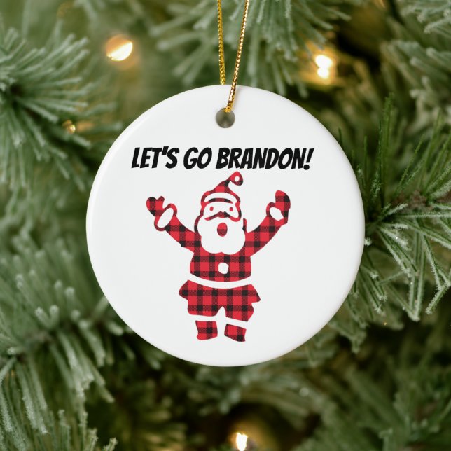 LET'S GO BRANDON! CHRISTMAS ORNAMENT (Tree)