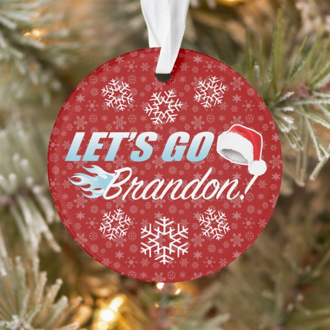 Lets Go Brandon Christmas Ornament (Tree)