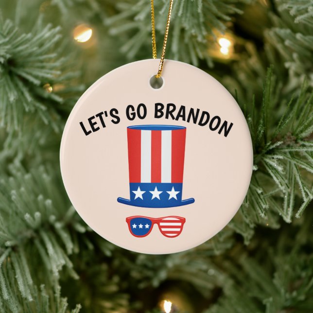 LET'S GO BRANDON! CHRISTMAS ORNAMENT (Tree)