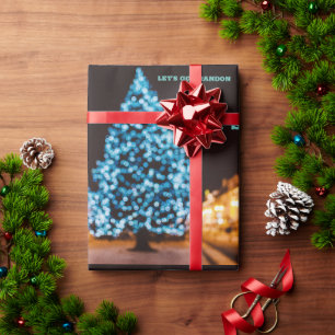 LET'S GO BRANDON CHRISTMAS TREE WRAPPING PAPER