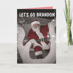 LET'S GO BRANDON CHRITMAS SANTA CLAUS cards