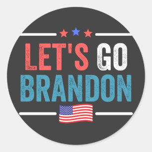 Let's Go Brandon Classic Round Sticker