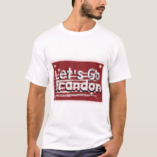 Let's Go Brandon Distressed American Flag T-Shirt