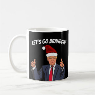 LET'S GO BRANDON DONALD TRUMP CHRISTMAS COFFEE MUG