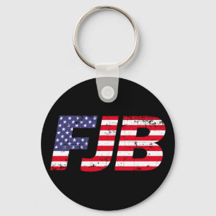 Let's Go Brandon FJB anti joe Biden funny  Keychai Key Ring