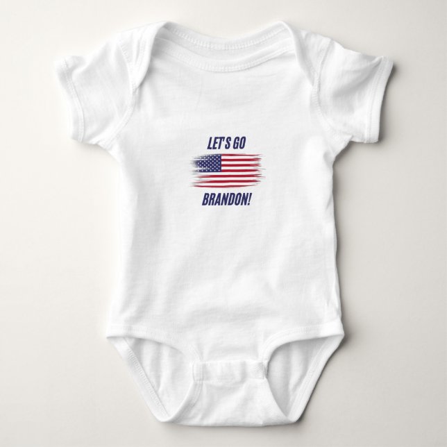 Lets Go Brandon! FJB  Baby Bodysuit (Front)