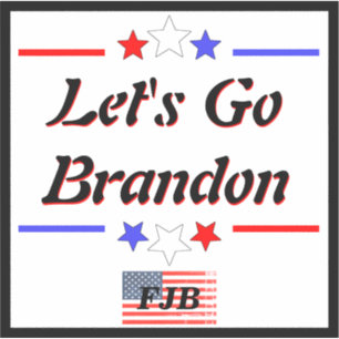 Lets Go Brandon FJB Red White Blue Stars Stripes