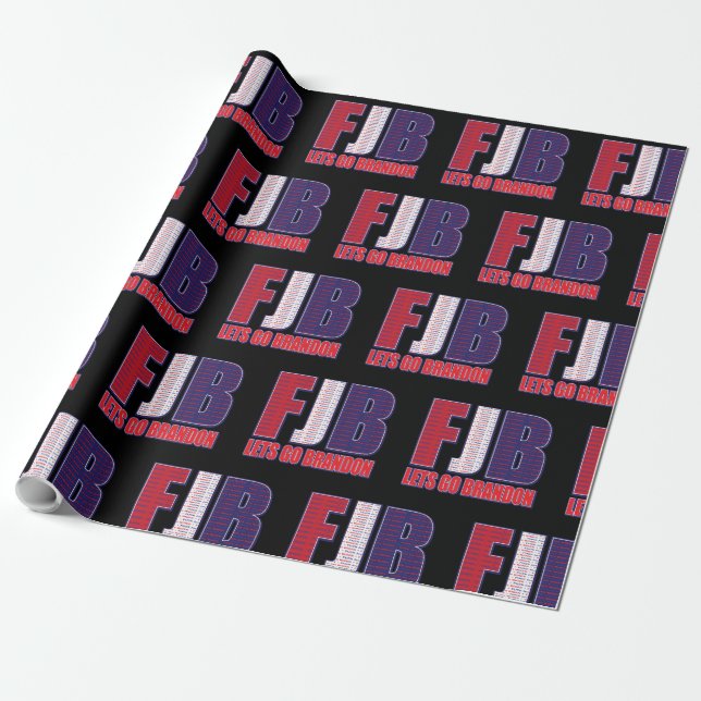 Lets Go Brandon - FJB Wrapping Paper (Unrolled)