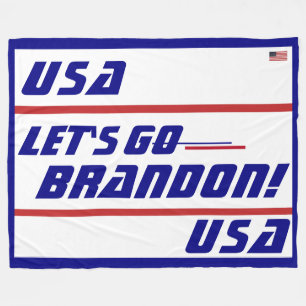 Let's go Brandon! Fleece Blanket