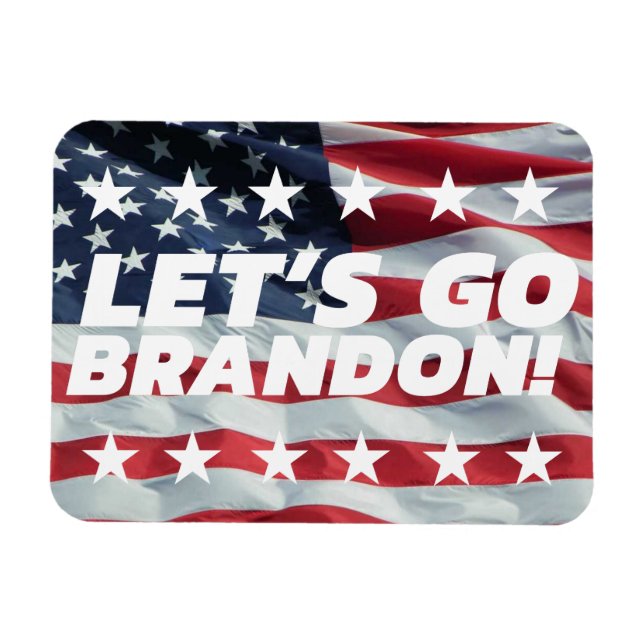 LET'S GO BRANDON! [Font 5] Flexible Photo Magnet (Horizontal)