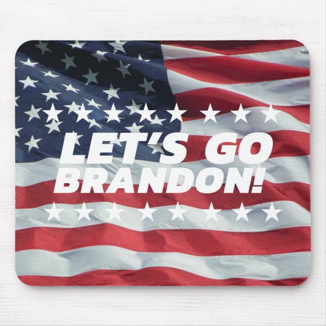 LET'S GO BRANDON! [Font 5] Mouse Pad (Front)
