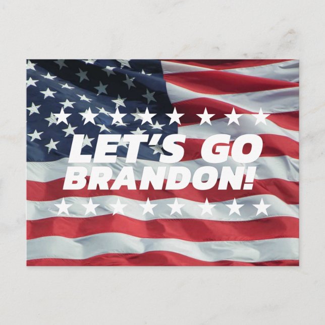 LET'S GO BRANDON! [Font 5] Postcard (Front)
