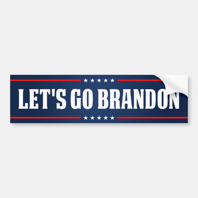 Lets Go Brandon funny anti Biden pro trump 2024 Bumper Sticker (Front)