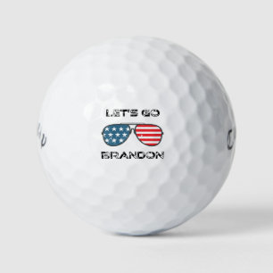 Let's Go Brandon Funny Biden Chant Flag Golf Balls