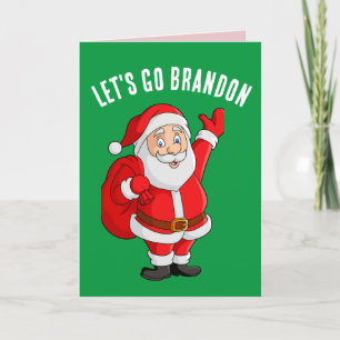 LET'S GO BRANDON FUNNY CHRISTMAS CARD