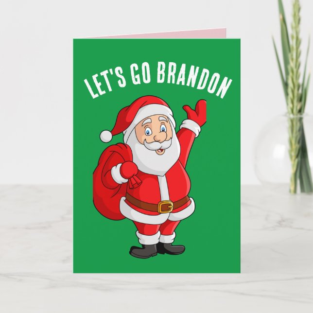 LET'S GO BRANDON FUNNY CHRISTMAS CARD (Front)