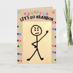 LET'S GO BRANDON funny Christmas cards