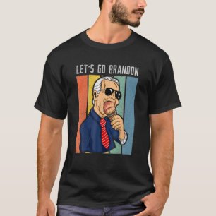 Lets Go Brandon Funny Ice Cream Cone Meme T-Shirt