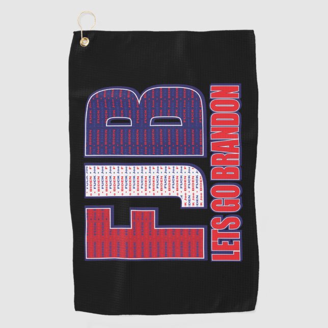 Lets Go Brandon Golf Towel (Front)