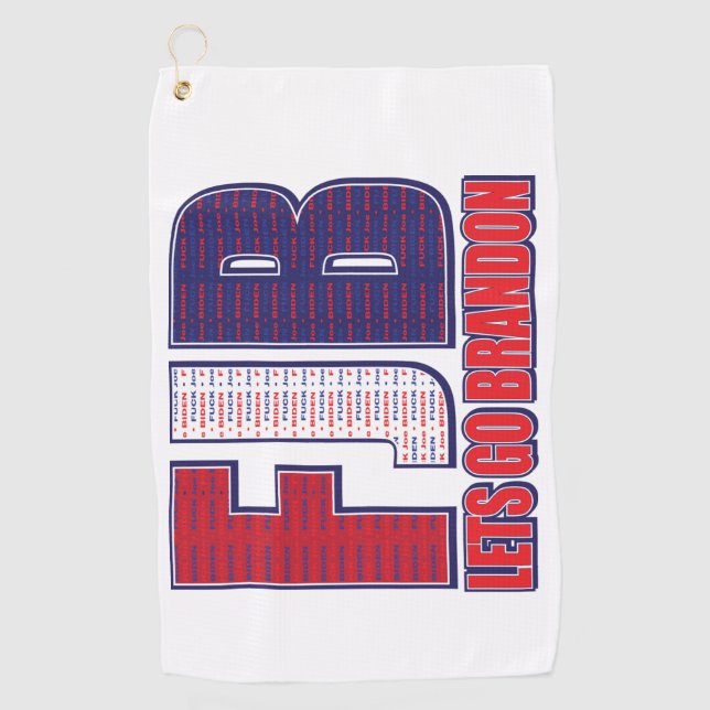 Lets Go Brandon Golf Towel (Front)